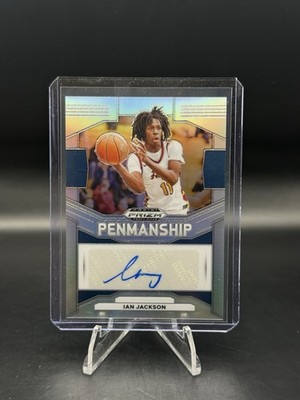 2024 Panini Prizm Draft Picks Basketball Ian Jackson Penmanship Silver Auto (RC)