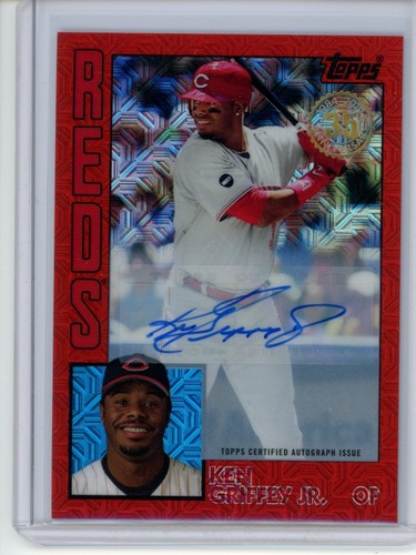 Ken Griffey Jr. 2019 Topps 1984 Silver Pack Red Refractor AUTO #3/5 WOW!
