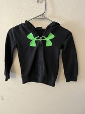 Under Armour Boys Hooded Sweatshirt Full Zip 4T Sporty