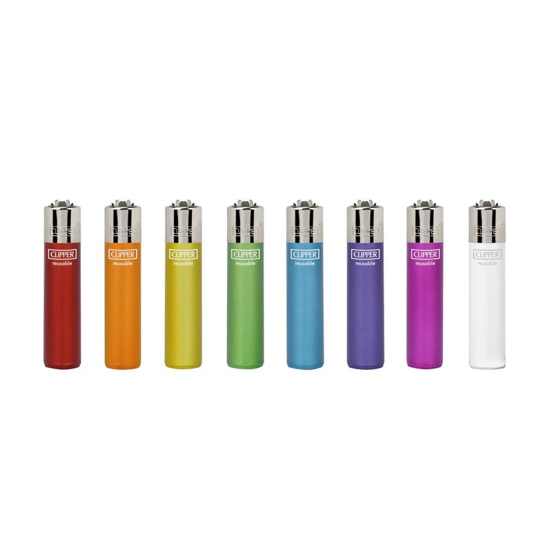 24x Clipper Lighter Crystal Rainbow Design Series Regular Size Bulk Lot Flame 80