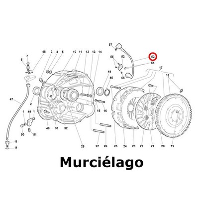 086141297 OEM Lamborghini Murcielago Gallardo Clutch Position