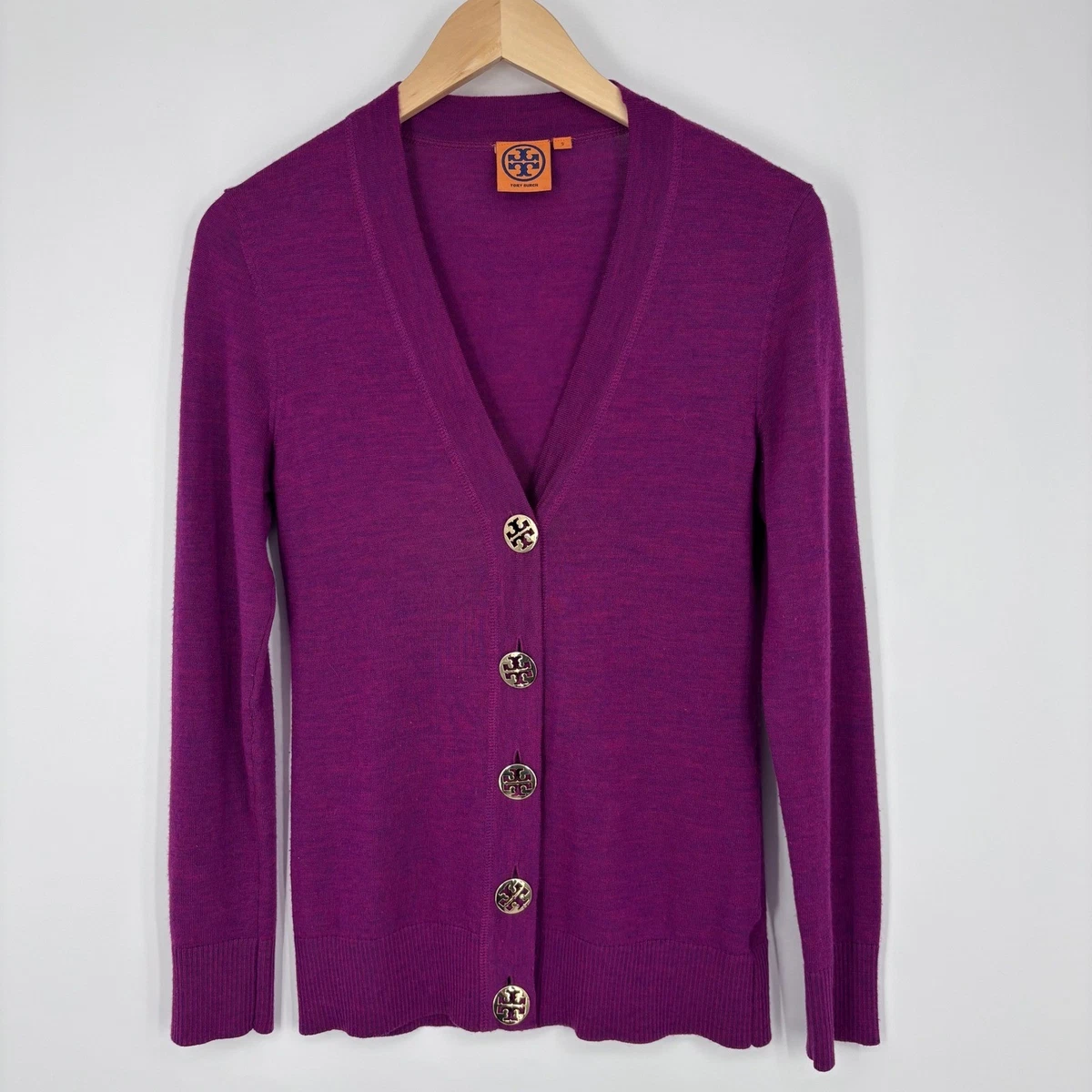 TORY BURCH カーディガン SIMONE 新品タグ付き simone-wool-cardigan-front.
