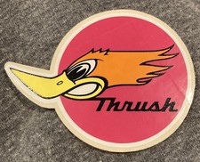 1970s Original Thrush Exhaust Muffler Road Runner Vintage Sticker 3 X 2 14