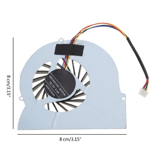 4Pin DC5V Brushless Fan CPU Cooler Radiator for EliteBook 8560w 8570W Laptop - Afbeelding 8 van 8