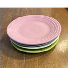 Fiesta Multicolor Ceramic Plate Set of 4 9" Round Glossy Lead Free