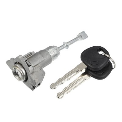 X AUTOHAUX 1 Set Front Door Lock Cylinder Set Kit with 2 Keys for Hyundai Ela...