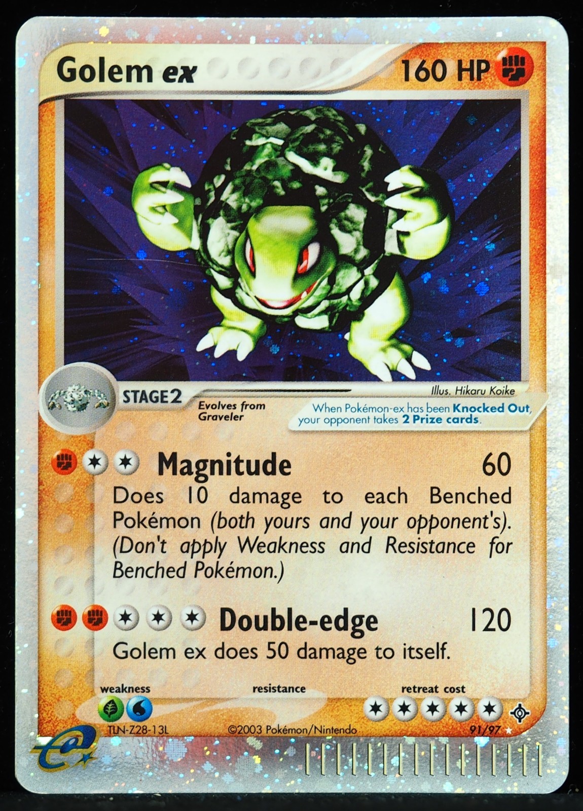 Golem ex #91/97 Dragon NM/VLP Pokemon Card