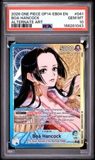 2026 ONE PIECE OP14-EB04-THE AZURE SEA'S SEVEN ALTERNATE ART BOA HANCOCK PSA 10