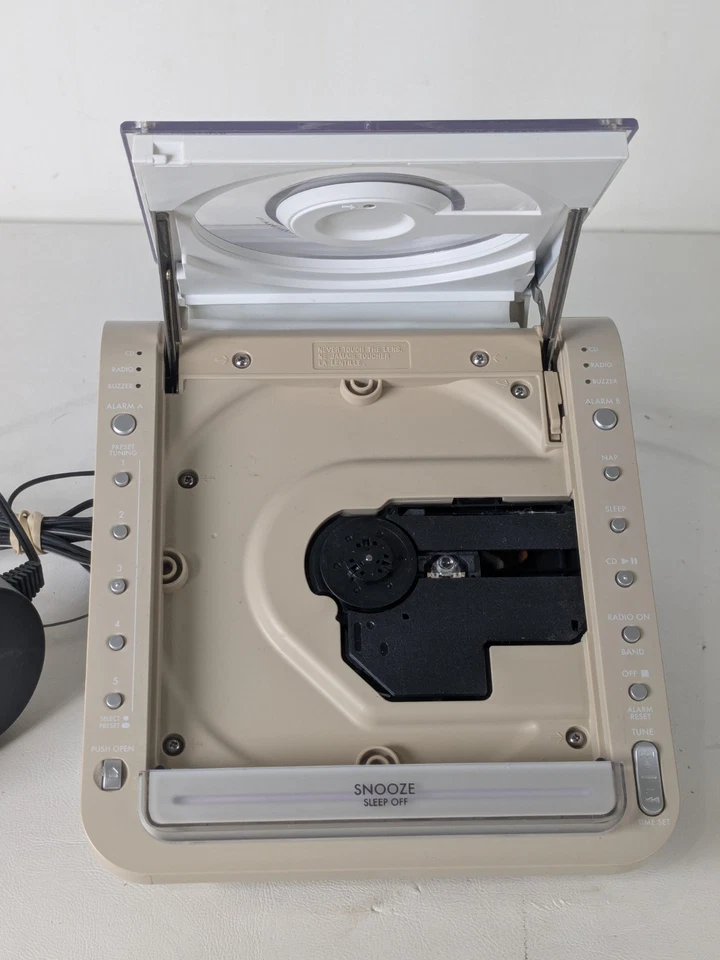 Sony Dream Machine ICF-CD855V Clock Radio CD Player TESTED WORKING Sounds Great - Image 4 of 4