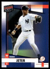 Derek Jeter 2002 Donruss Fan Club #5 Yankees MLB READ FREE SHIPPING AutographDen