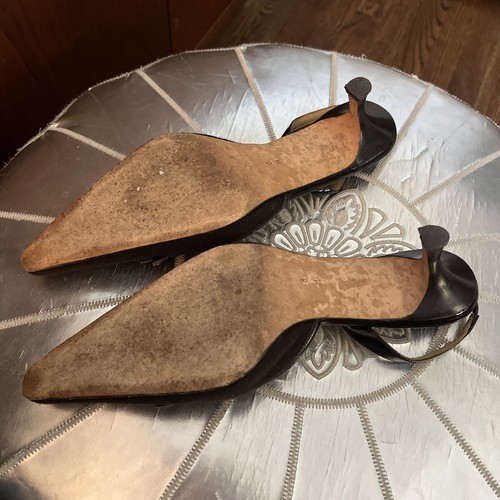 ISAAC ISAAC MIZRAHI MARRÓN FALDA ESCOCESA/BORLA HONDA TACONES TRASEROS talla 8 M - Imagen 2 de 6