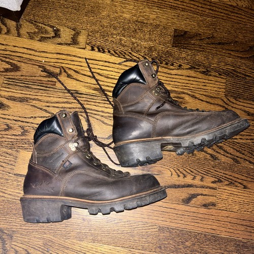 Thorogood 814-3566 Men's Leather Steel Toe Work Boots Brown Size 8.5 D - Picture 3 of 6