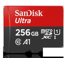 SanDisk 256GB Micro SD Card – U1 A1 100MB/s – High Speed & Versatile Storage