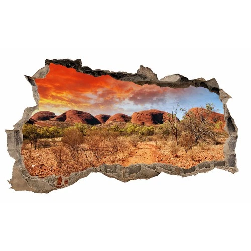 Wall Hole Australia Wall Decal 100x60cm Sticker Living Room Bedroom WL15