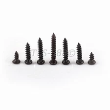 Phillips Pan Head Sheet Metal Self Tapping Screws - Zinc Black Steel M1 M2 M3