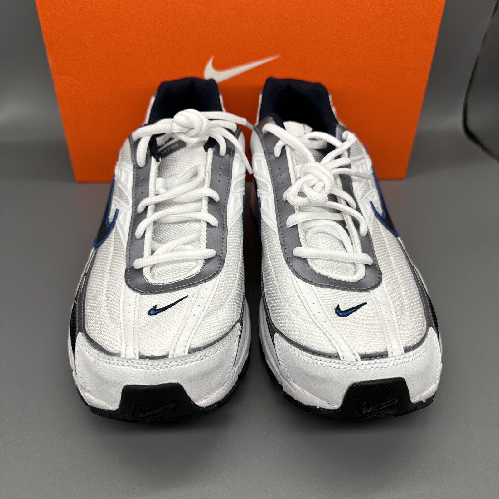 Nike Initiator White/Obsidian Running Sneakers Shoes 394055-101 Mens Size 11