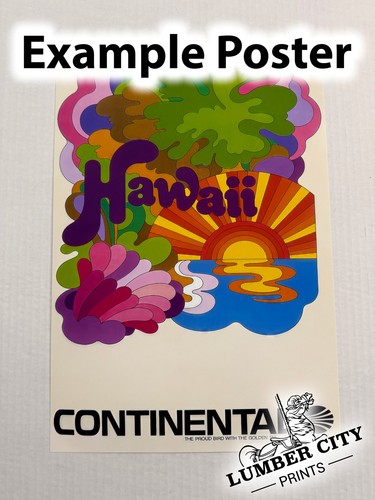 Nouvelle Caledonie TAI Villemot 1958 Vintage Travel Poster Wall Art Print - Picture 4 of 6