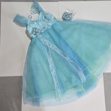 Revolution Dancewear Light Aqua Sleeveless Girls Dance Dress LC RC18593