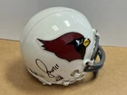 L@@K Larry Fitzgerald Signed Arizona Cardinals Mini Helmet Autographed BAS