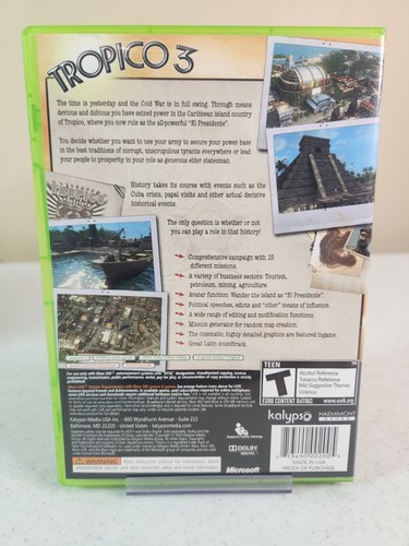 Tropico 3 - Xbox 360 - CIB - Tested & Working - Picture 2 of 3