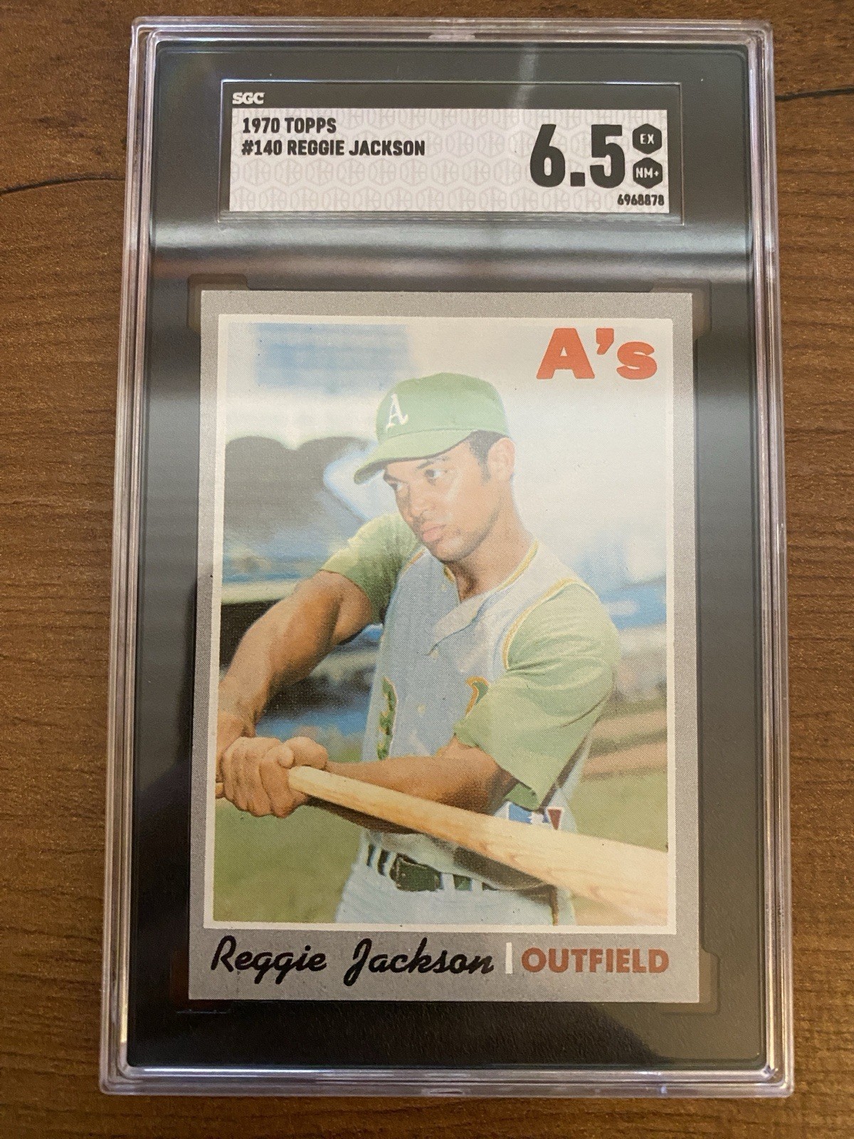 1970 Topps #140 Reggie Jackson SGC 6.5 EX-MT+