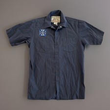 Vintage Jesse James Workwear West Coast Choppers Gray Shirt Mens Size Medium