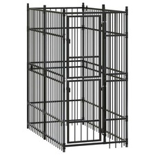 Outdoor Dog Kennel Steel 19.8 ft 