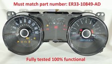 2014 Ford Mustang Instrument Panel Cluster Speedometer Er33-10849-ad 158k Miles