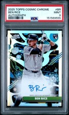 2025 TOPPS COSMIC CHROME AUTO #BR BEN RICE ROOKIE RC PSA 9