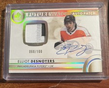 2023-24 SP Authentic Future Watch Auto Patch Elliot Desnoyers Auto FWAP 060/100