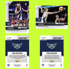 (2) 2025 Panini Instant WNBA Paige Bueckers ROOKIE CARDS SP Wings #226 & #239 RC