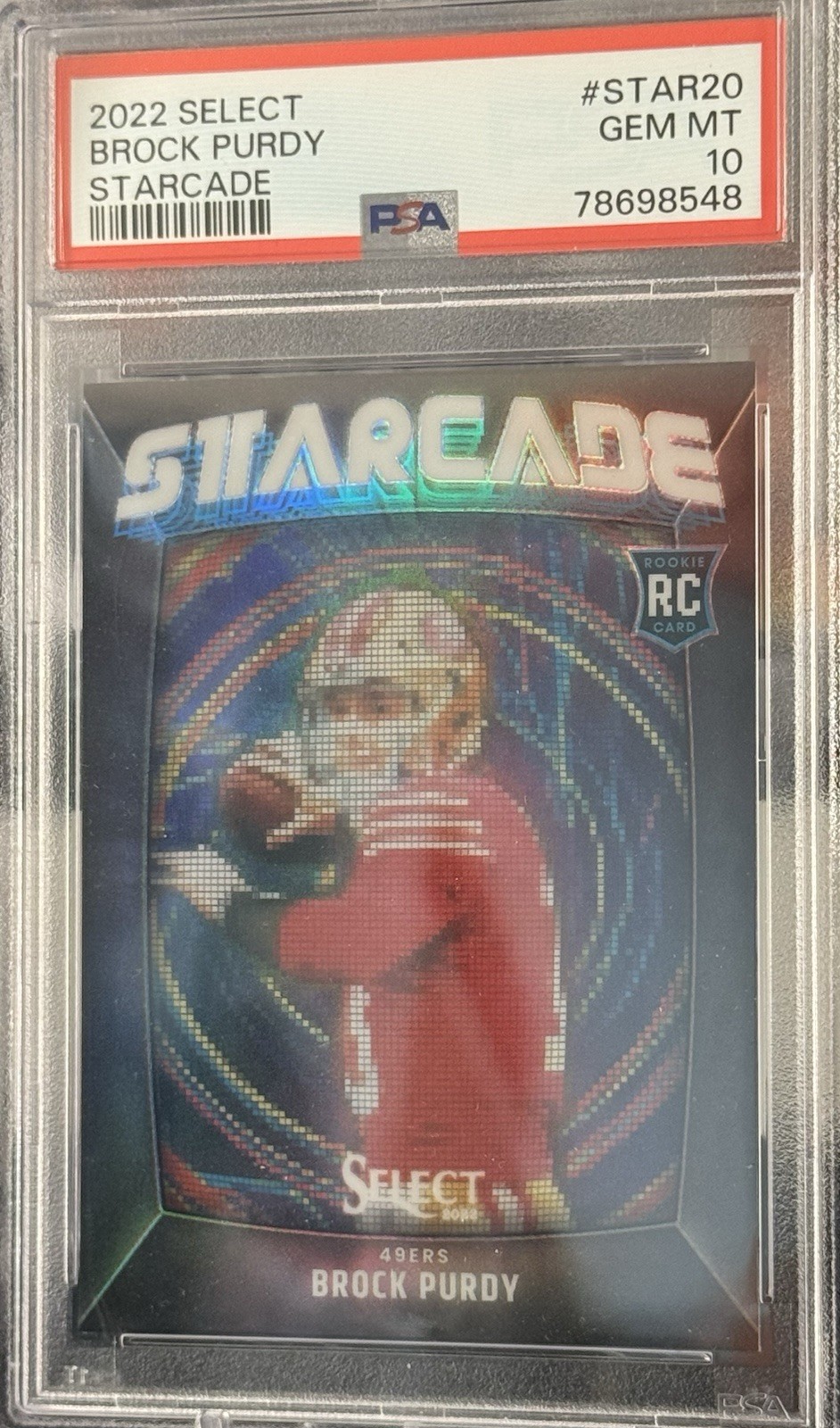 2022 Brock Purdy Select STARCADE PRIZM #STAR-20 RC *POP 13*