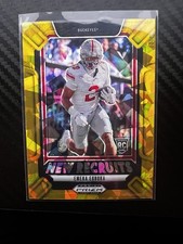 2025 Panini Prizm Draft Picks New Recruits Emeka Egbuka #12 Gold Ice Prizm (RC)