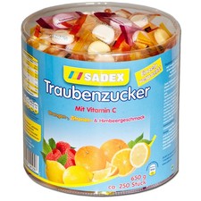 (16,85€/1kg) Sadex Traubenzucker Bonbons ca. 250 Stk einzeln verpackt