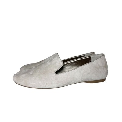 Birdies Women's 9 The Starling Loafers Suede Slip On Loafers Grey Biege Flats