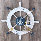  Mediterranean Style Pendant Boat Wheel for Home Decor Ship Steering