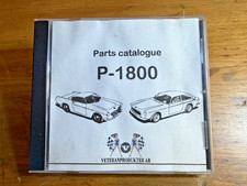 Volvo P1800 Parts Catalog Cd Compact Disk Swedish Parts Company