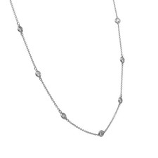 .35 Carat Diamond White Gold Necklace