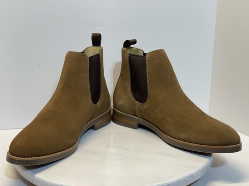 New! J. CREW Men’s Suede Leather Chelsea Slip On Boots Size US13 Style BA032 - Picture 9 of 21