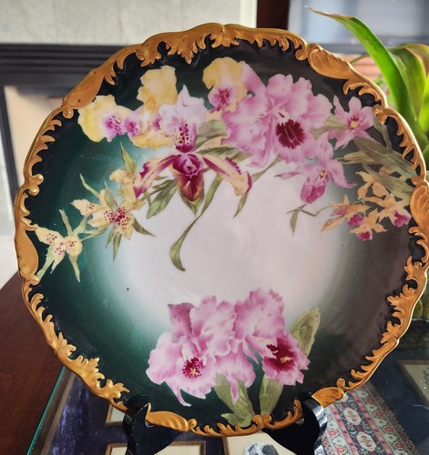 Beautiful Rare Antique T&V Tressemann &Vogt Limoges DEPOSE Plate Made In France! - 第 7/24 張圖片