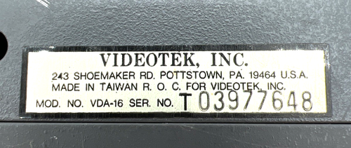 Videotek VDA-16 Video Distribution Amplifier VDA16 BNC Connectors Powers On (A) - Picture 6 of 10