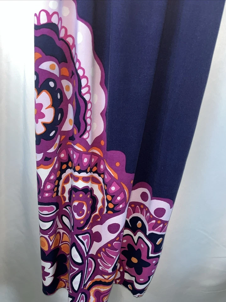 Maxi Vestido Gymboree Spice Market Niñas Talla 7 Azul Marino Tejido Rayón Bohemio  Foto 2 de 4