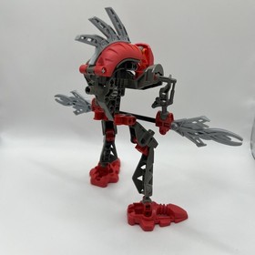 LEGO Bionicle 8592 Rahkshi Turahk Red COMPLETE with kraata worm