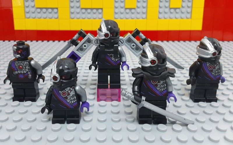 LEGO Minifigure NINJAGO Nindroid General Cryptor Lot Set Bulk Sale