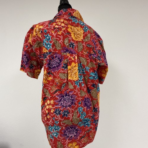 Liz Sport Colorful Floral Button Up Top - Small - Picture 2 of 2