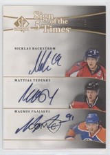 2011 SP Authentic 4/8 Nicklas Backstrom Mattias Tedenby Magnus Paajarvi Auto 7ez