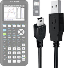TI-84 plus CE Calculator Charger: TI 84 Nspire Charging Cable - TI84 Graphing Ca