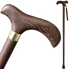 Handmade Wooden Walking Cane for Men Women Stylish Natural Wood Walking Stick...