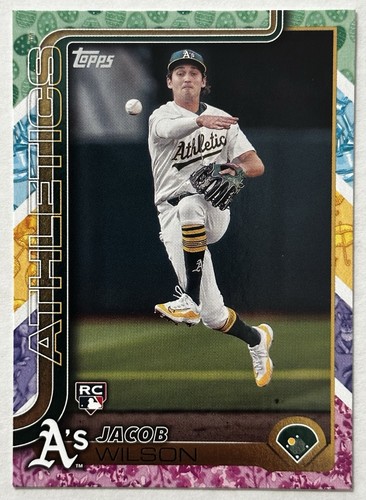 2025 Topps Easter Pastels Karte #314 Jacob Wilson Oakland Athletics RC