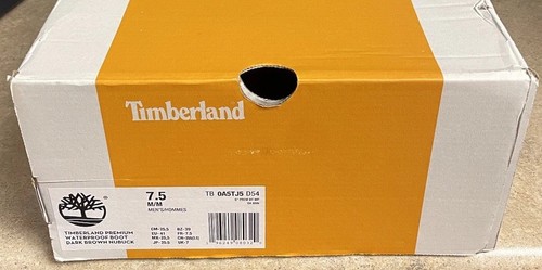 Timberland Mens 7.5/Womens 9.5~Nubuck 6” Premium Waterproof Bark Brown Boot~NWB - Picture 20 of 22